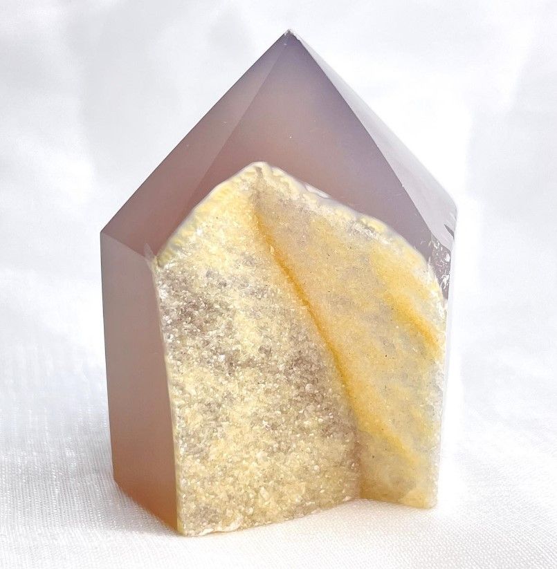 [642]金色砂糖瑪瑙能量柱 （ 7折 ）