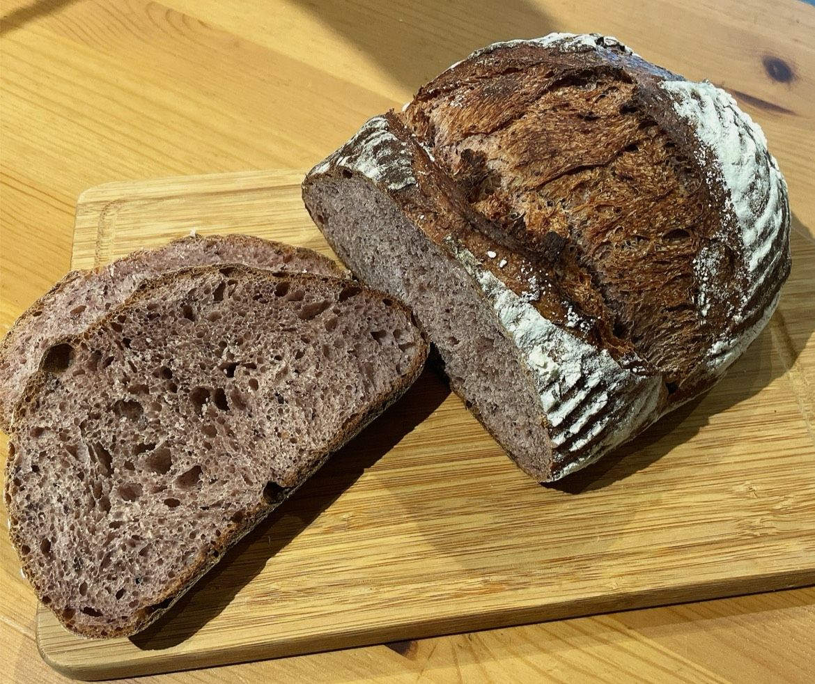 酸種紫米甘酒鄉村麵包（無油無糖無蛋奶）全素