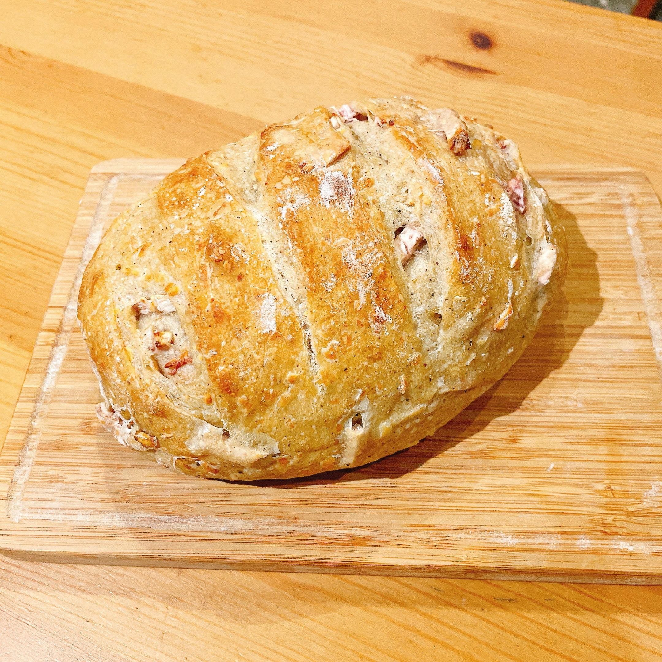 裸麥馬告芋頭帕瑪森酸種麵包 （無油無糖無蛋）奶素