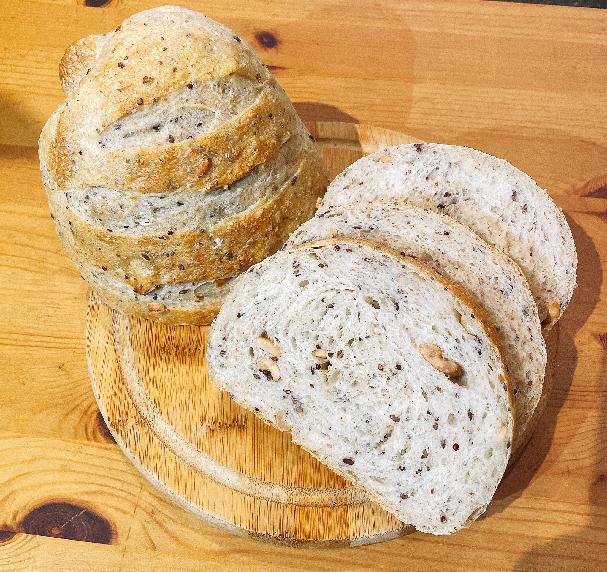 有機糙米五曜酸種麵包（無油無糖無蛋奶）全素