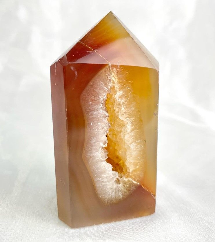 [695]金色瑪瑙能量柱 （ 7折 ）