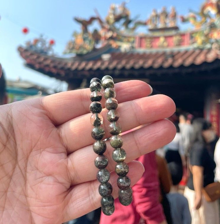 [703＆704]紫南宮半盆綠幽靈手串 （ 7折 ）