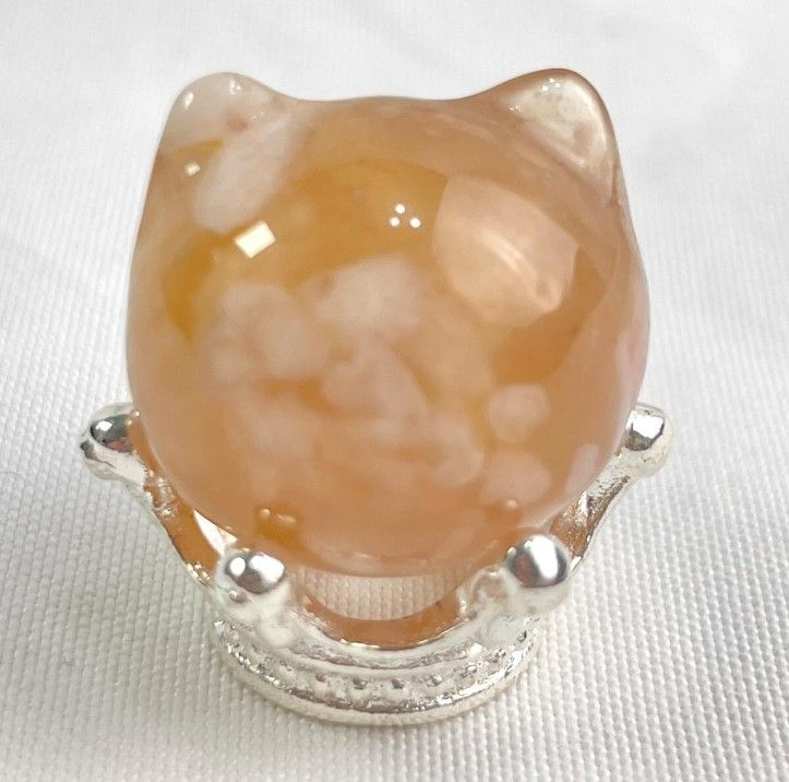 [751]櫻花瑪瑙貓貓頭 （ 7折 ）