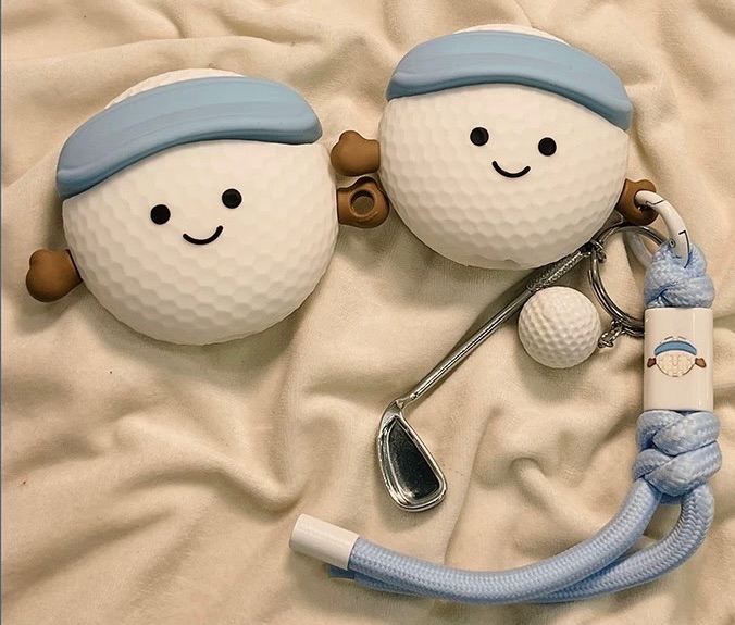 「高爾夫球」造型AirPods耳機保護殼