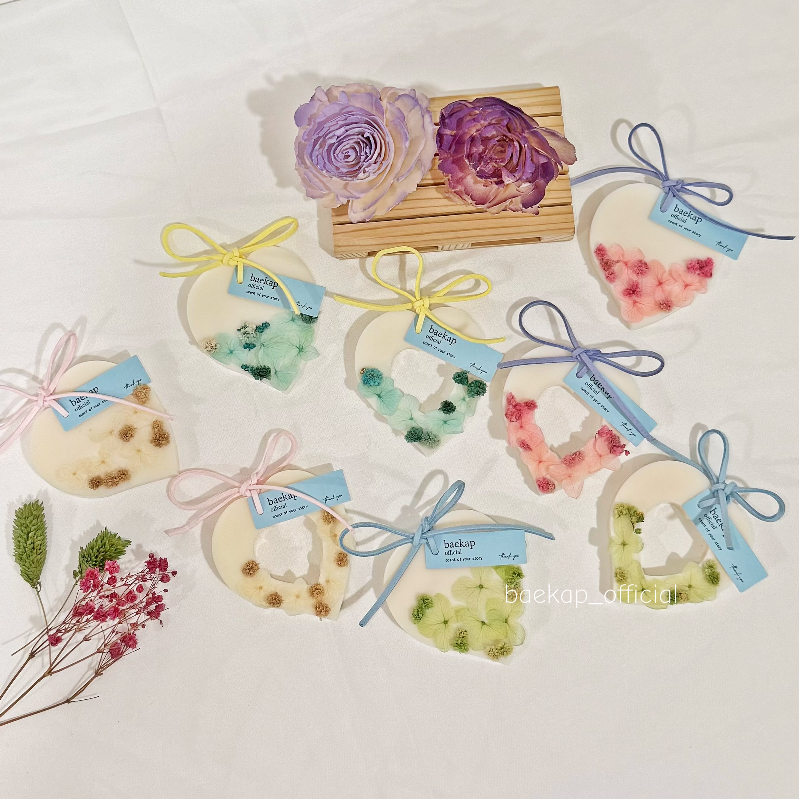 愛心花卉香氛掛片❤️