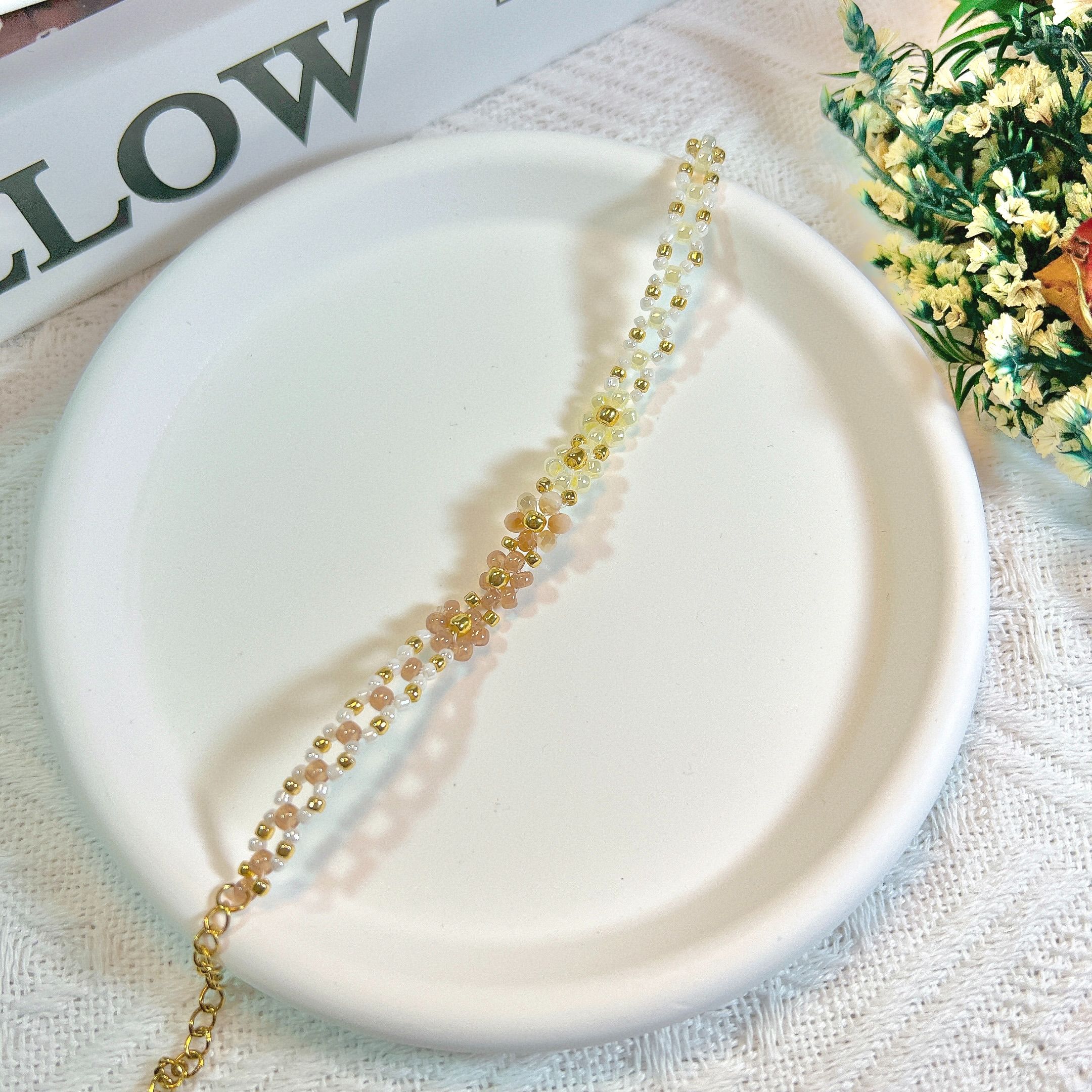 串珠手鍊 - 嫩彩