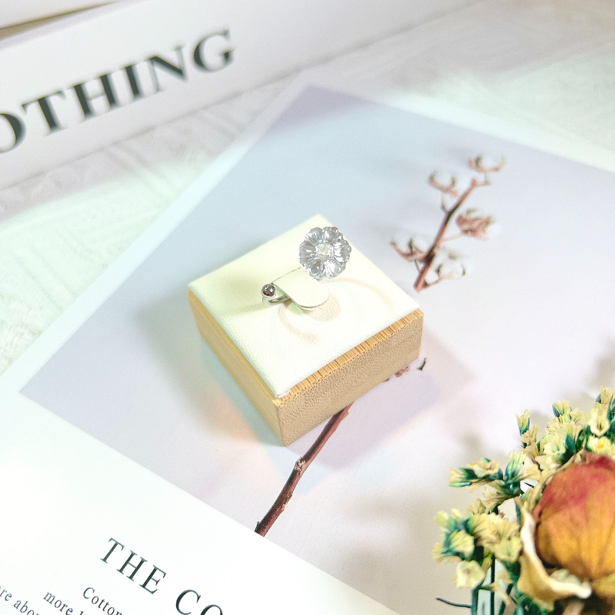 戒指款 - 金銀小花