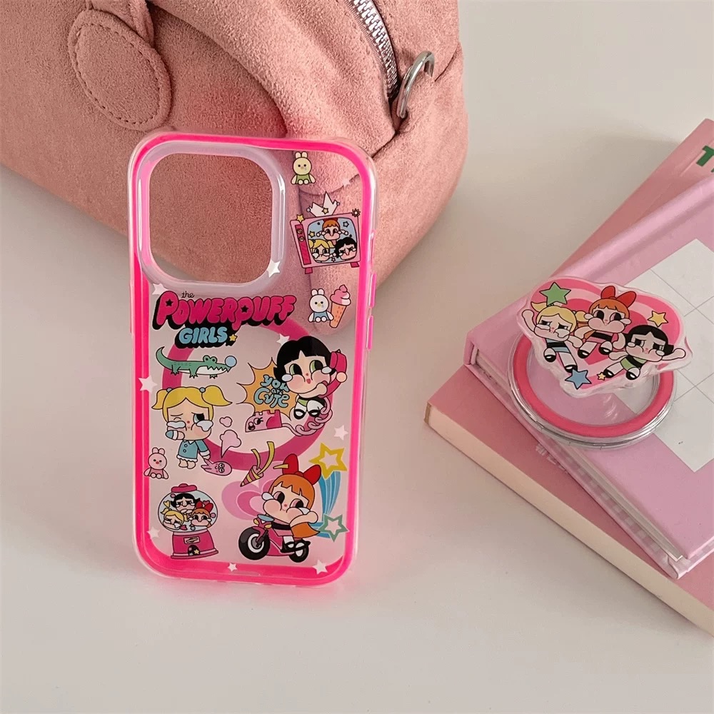 飛天小女警哭娃iPhone 手機殼+磁吸支架
