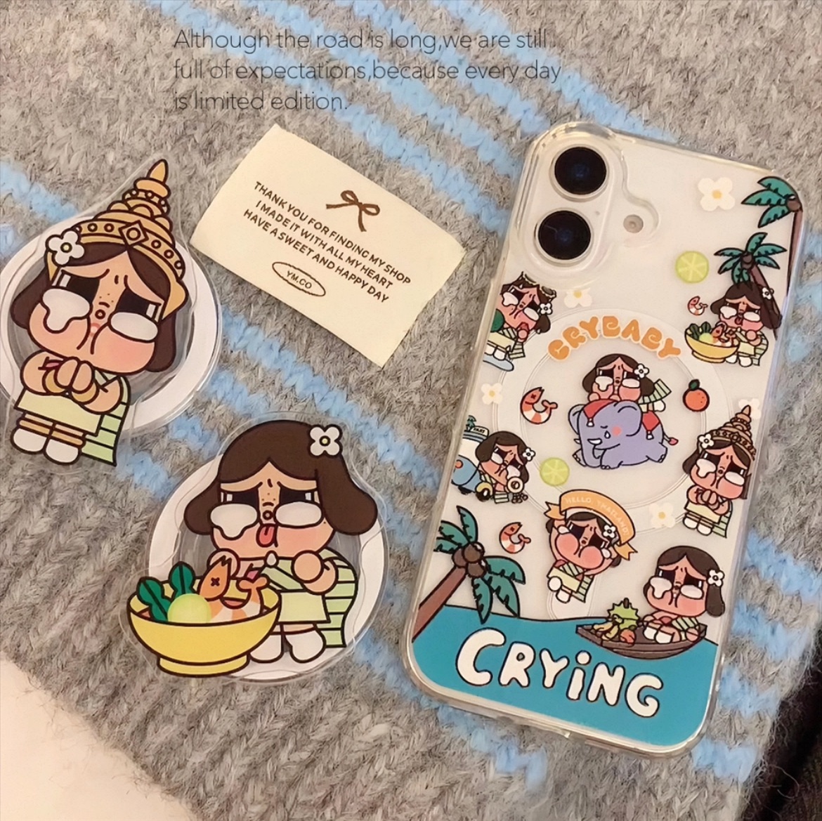 泰國🇹🇭哭娃iPhone 手機殼+支架