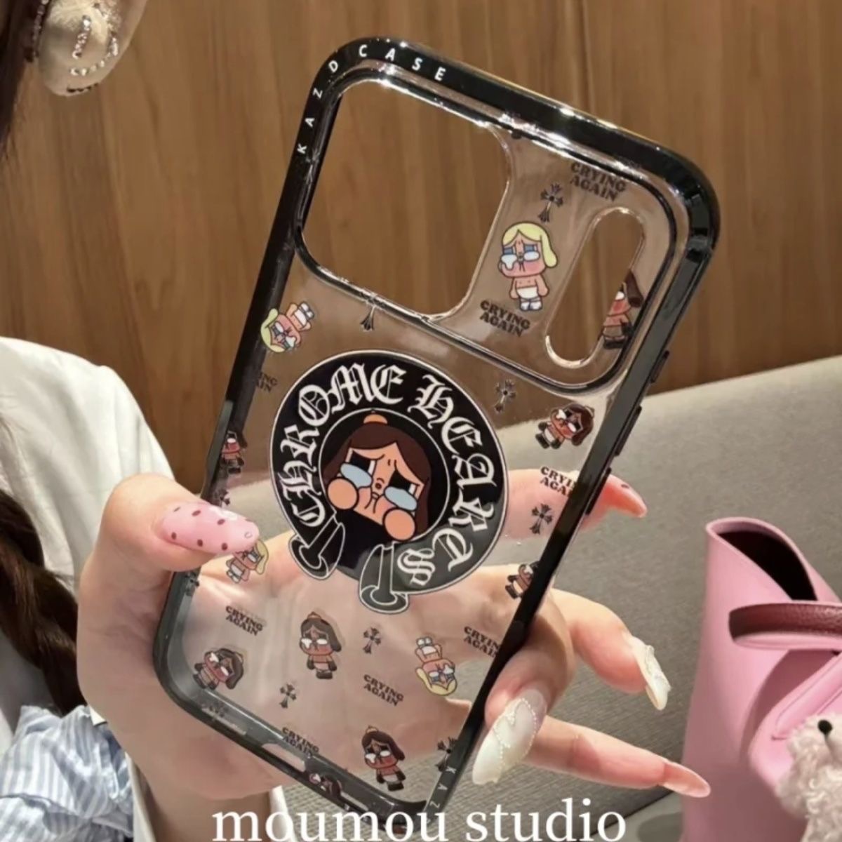 新款個性十字架哭娃 手機殼