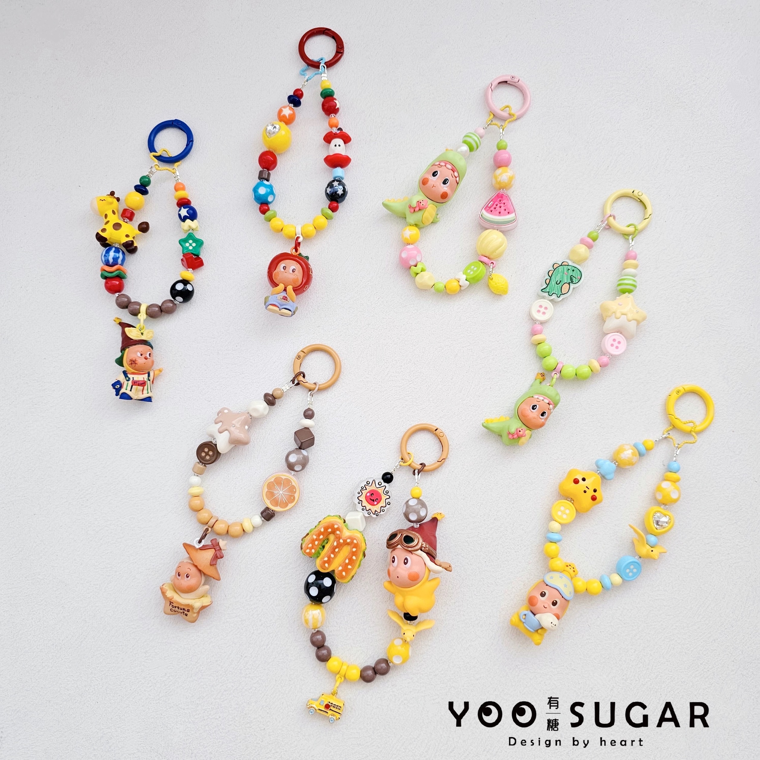 萌粒星星人手機鍊吊飾/鑰匙扣