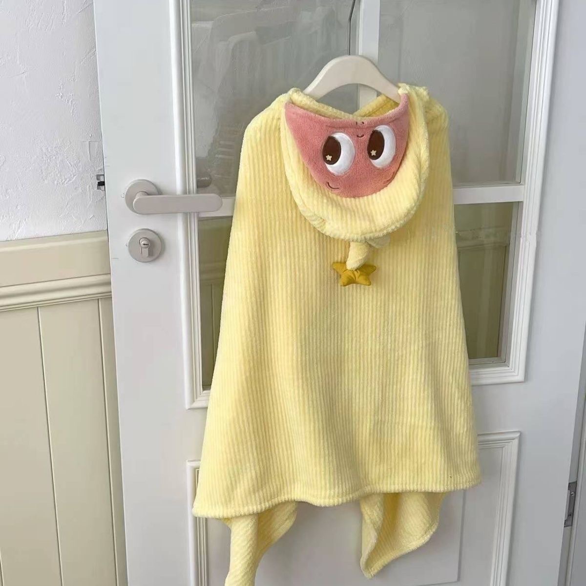 可愛星星珊瑚絨兒童卡通浴巾