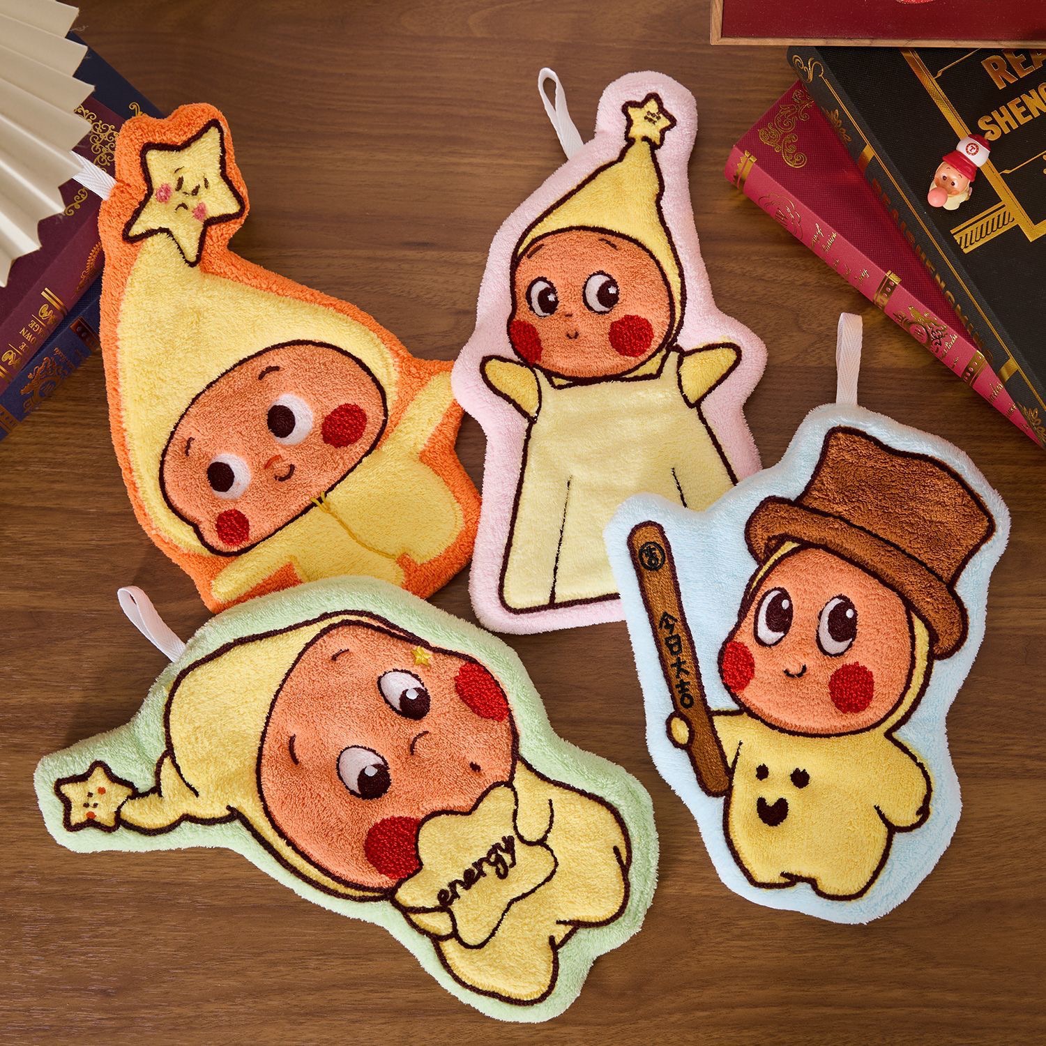 星星人可愛卡通手巾 #加厚