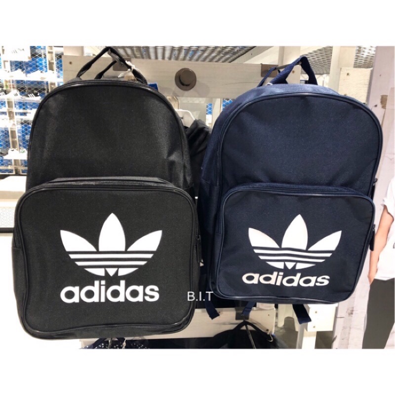 現貨秒發✨Adidas Trefoil Logo 三葉草 深藍後背包