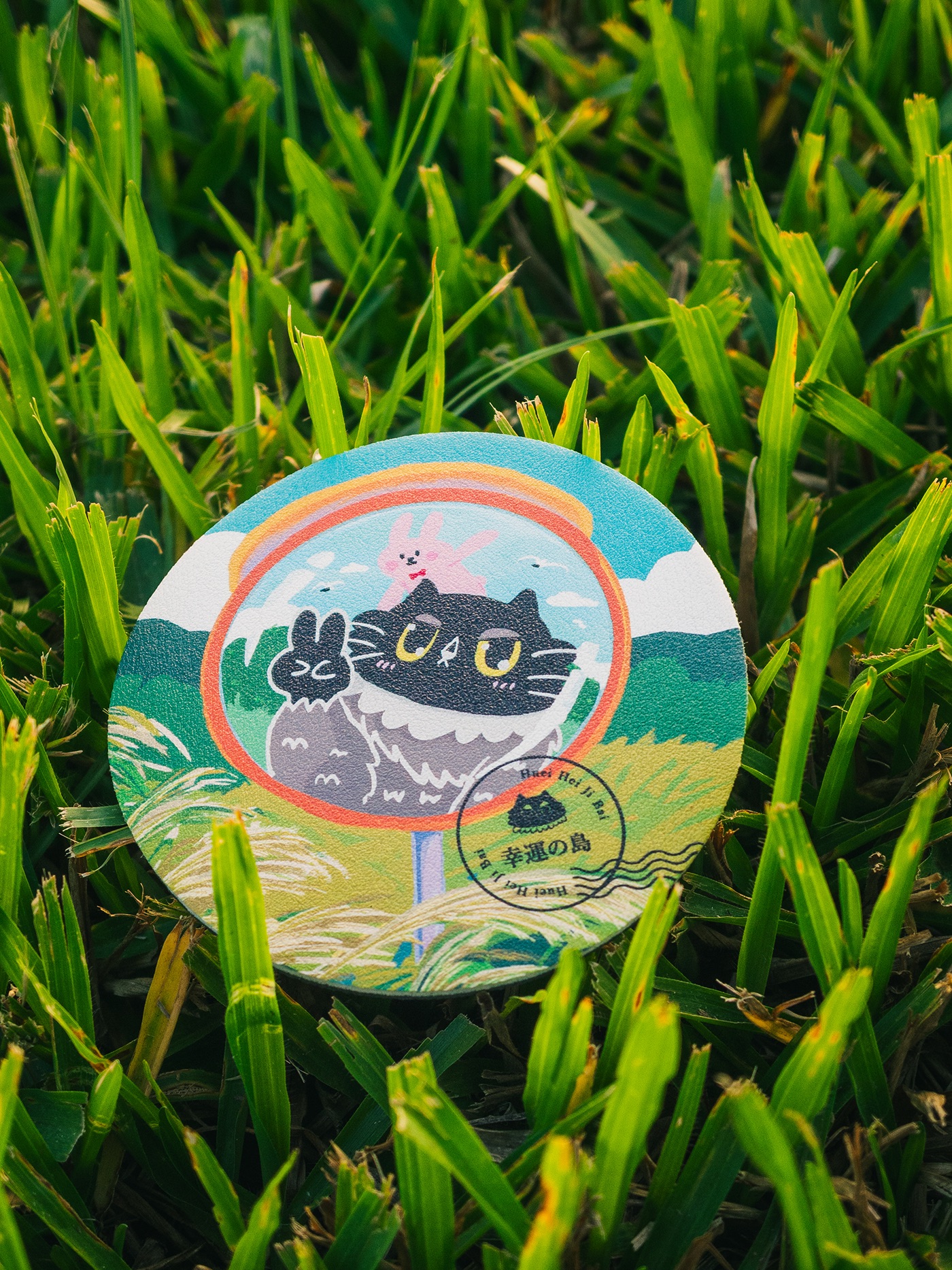 黑貓 軟式珪藻土吸水杯墊