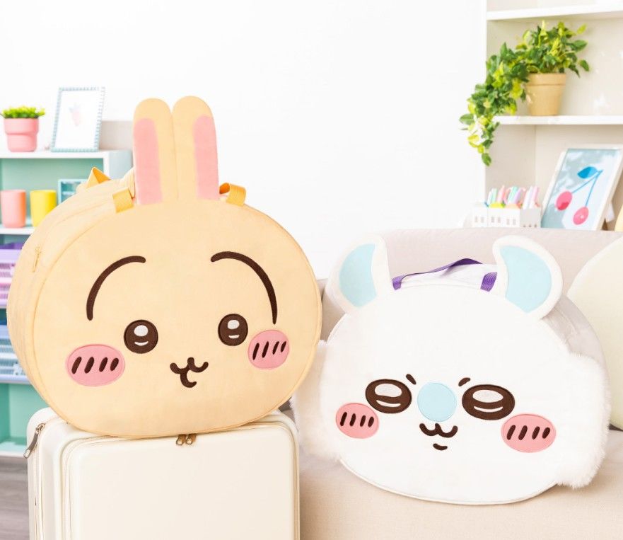 吉伊卡哇 ちいかわ 日版景品 登機箱大頭包包  （ H34×W42×D19cm ）