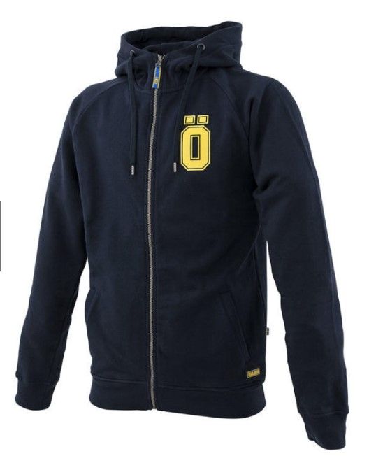 ÖHLINS BLACK HOODIE JACKET 歐林斯中性黑色休閒 連帽 長袖 刷毛外套