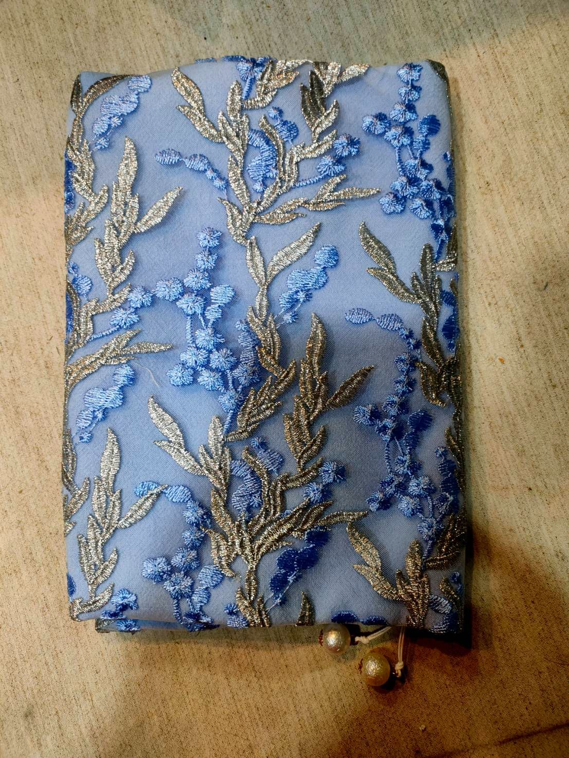 嵐青紫葡 手工布書衣