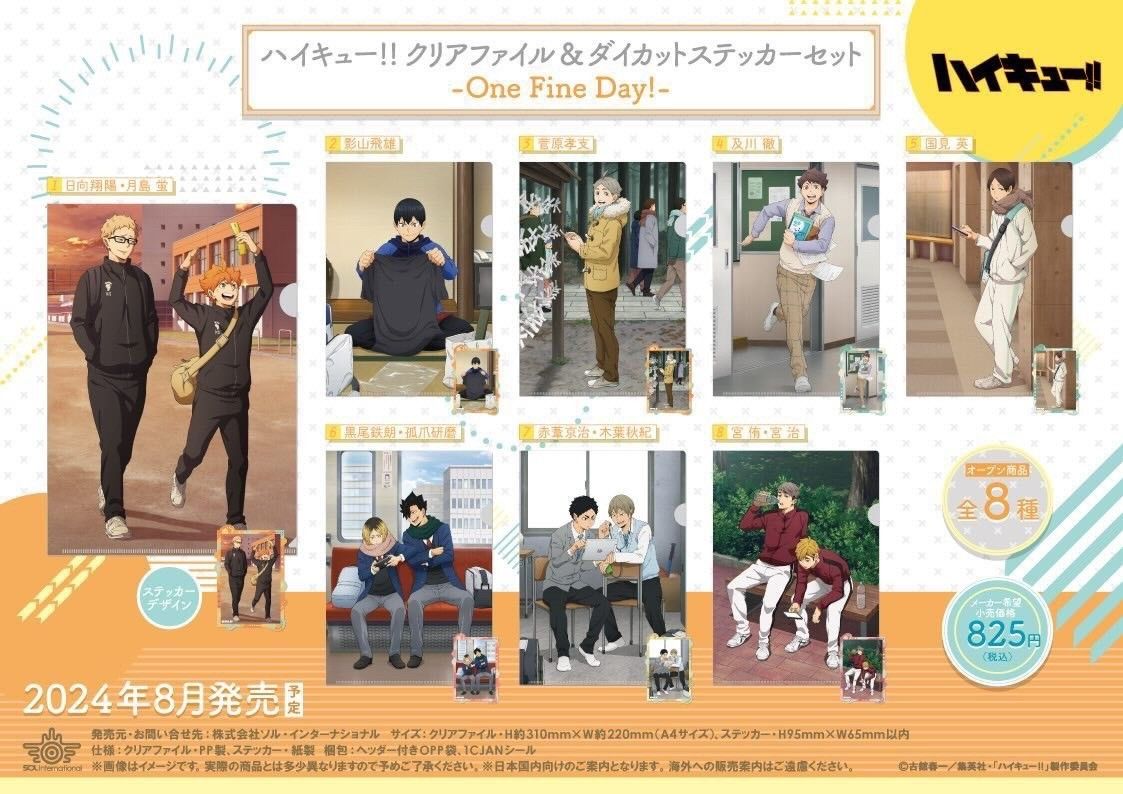 排球少年One Fine Day！資料夾＋拍立得