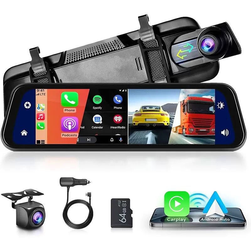 【TAI AUTO】智慧 CarPlay 全螢幕電子後照鏡  A195