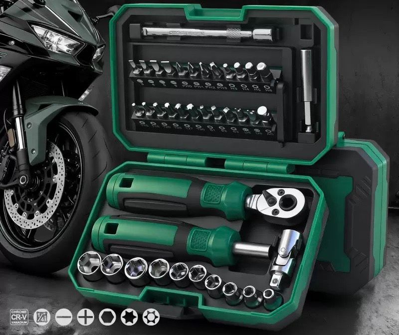 【TAI AUTO】專業棘輪扳手螺絲刀組合包 A209