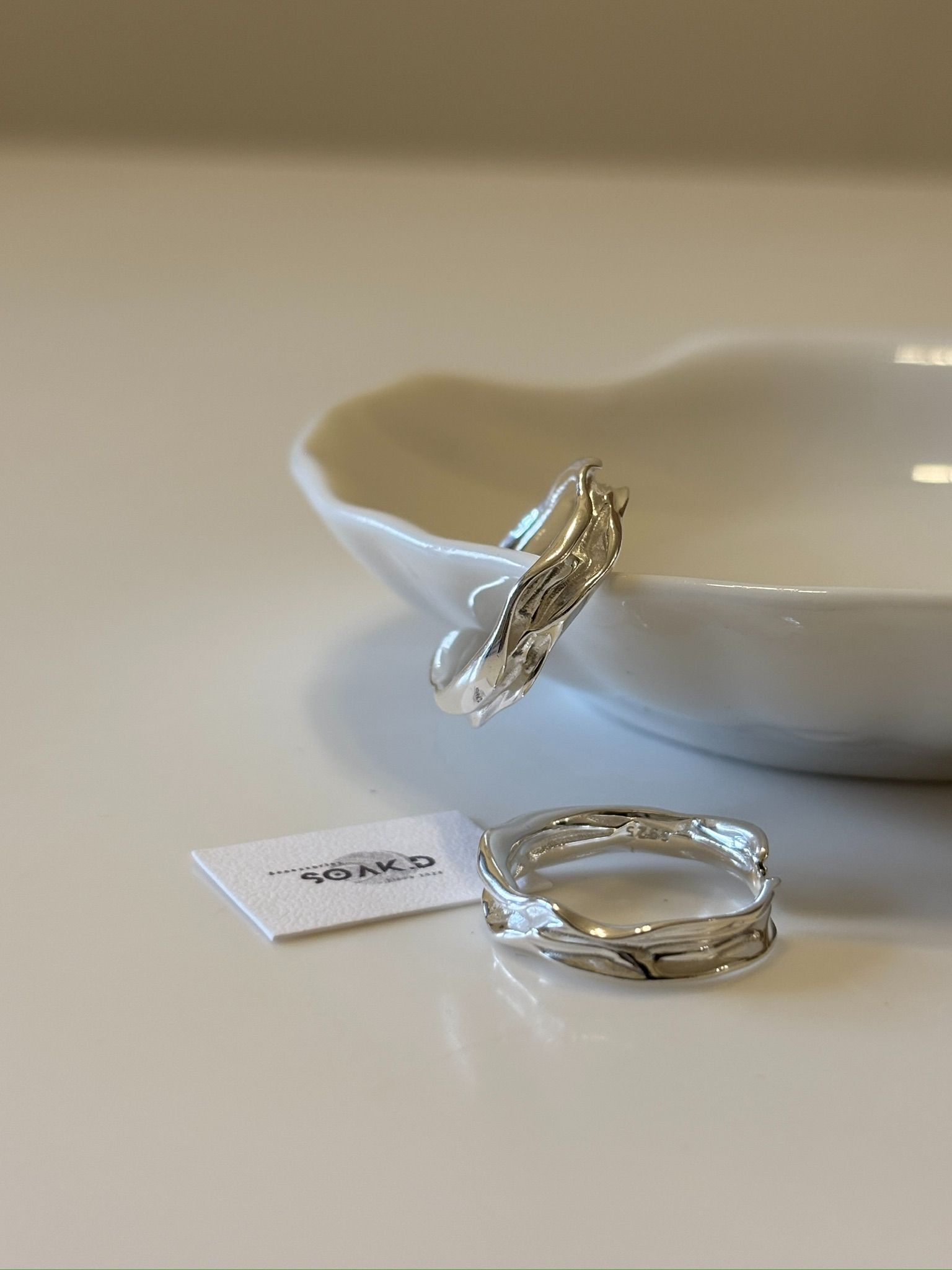 『𝐒𝐨𝐚𝐤.𝐃』925銀 北極系列 ❅ 冰川 開口戒