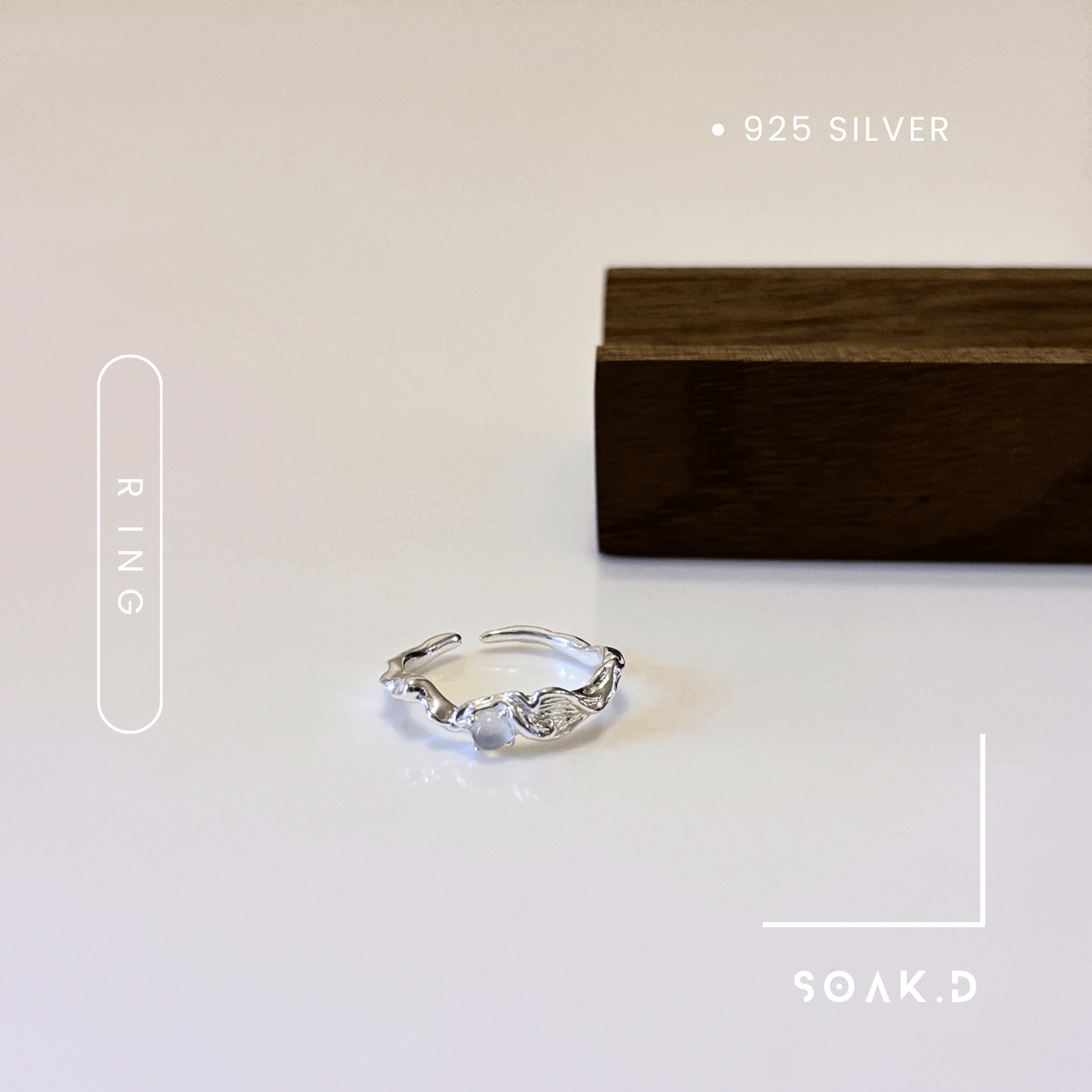 『𝐒𝐨𝐚𝐤.𝐃』925銀 寶藏系列 ☾ 銀河 開口戒