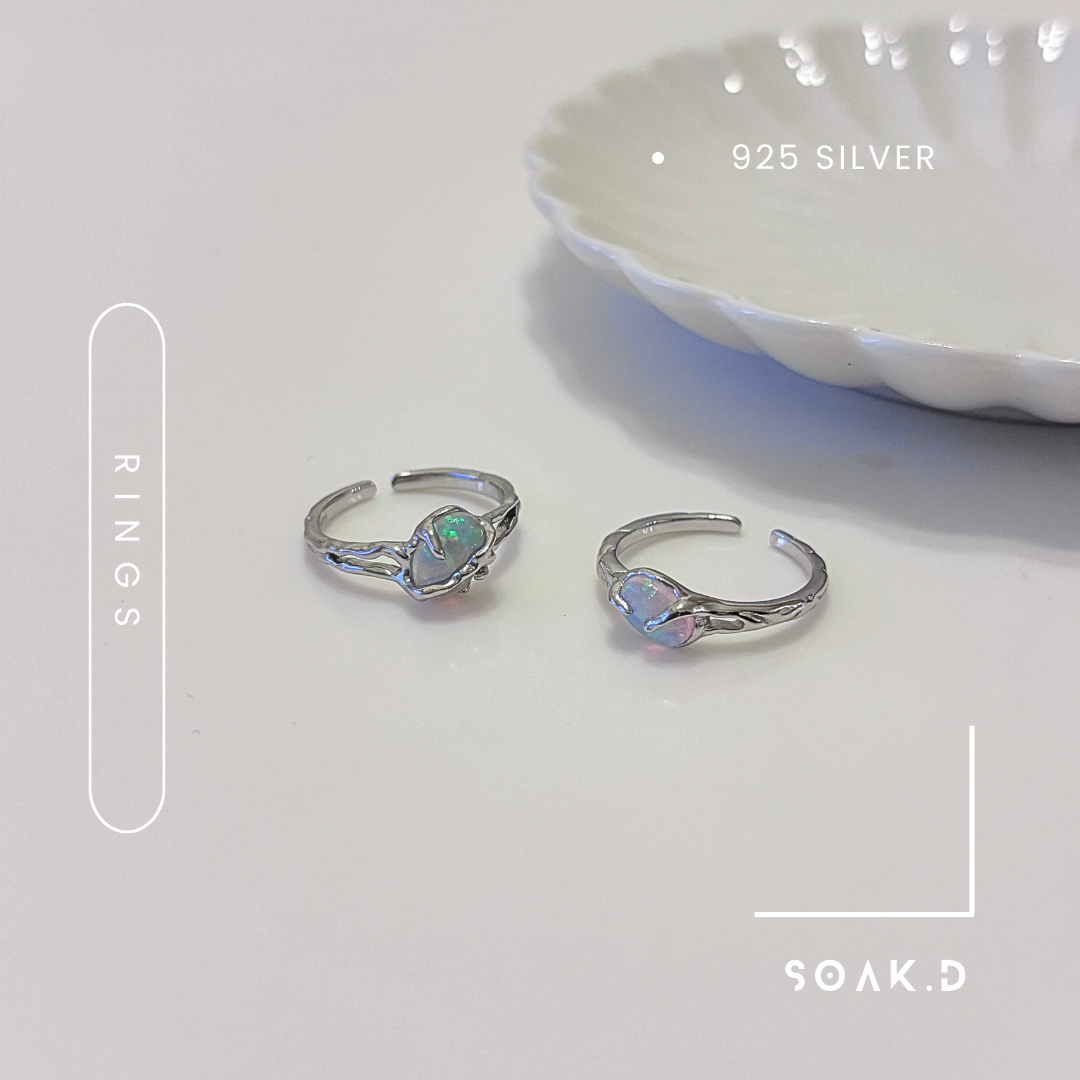 『𝐒𝐨𝐚𝐤.𝐃』925銀 寶藏系列 ☾ 星海 開口戒