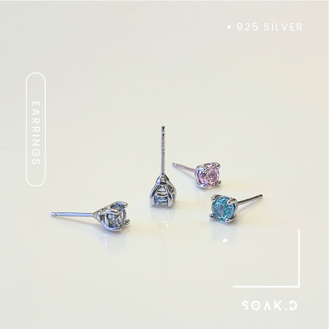 『𝐒𝐨𝐚𝐤.𝐃』925銀 寶藏系列 ☾ 糖果魔杖 純銀耳針耳環