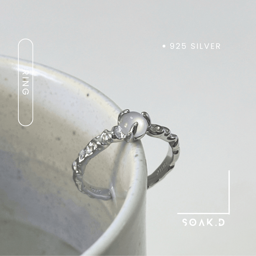 『𝐒𝐨𝐚𝐤.𝐃』925銀 寶藏系列 ☾ 星月 開口戒