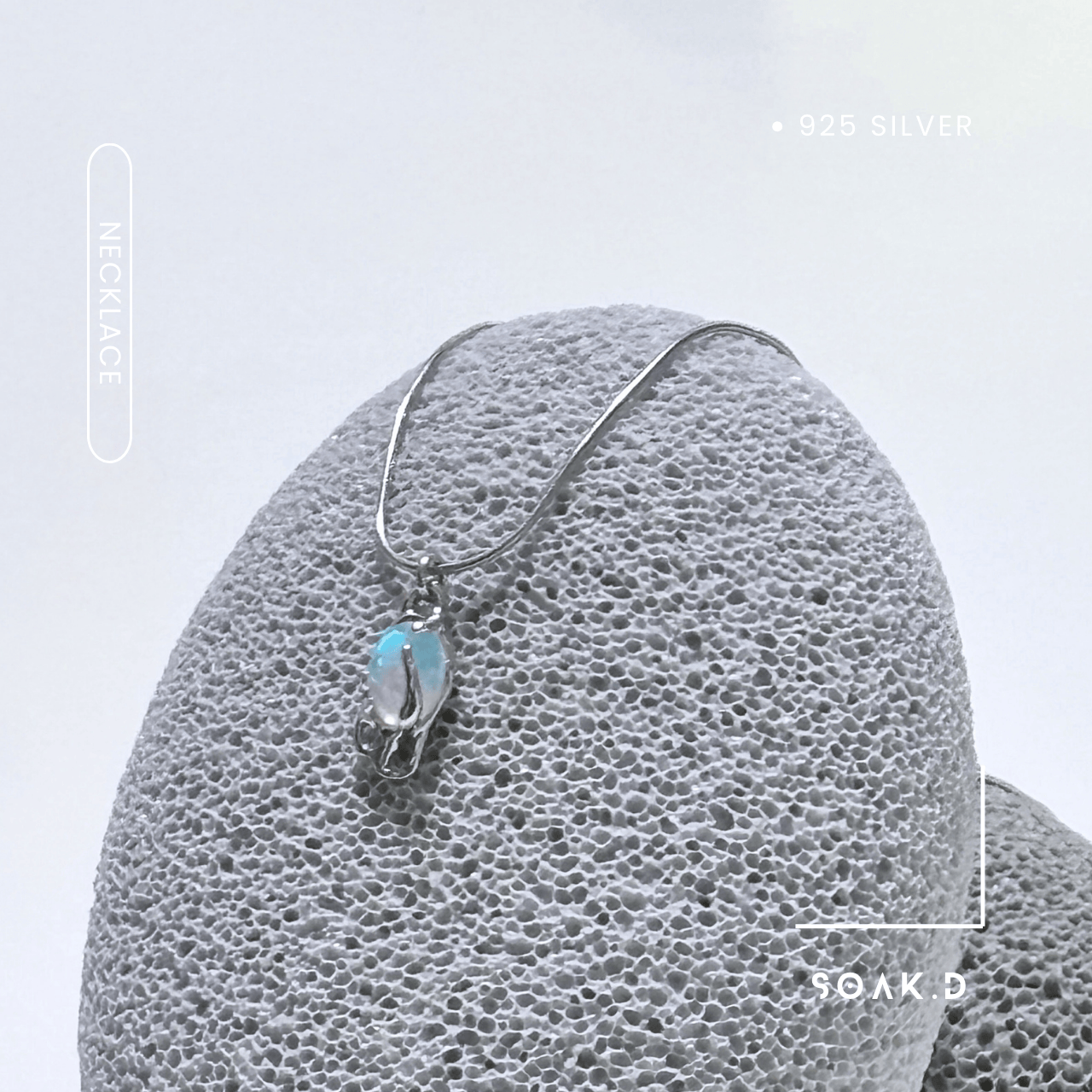 『𝐒𝐨𝐚𝐤.𝐃』925銀 寶藏系列 ✧ 星海寶石項鍊 垂墜寶石項鍊