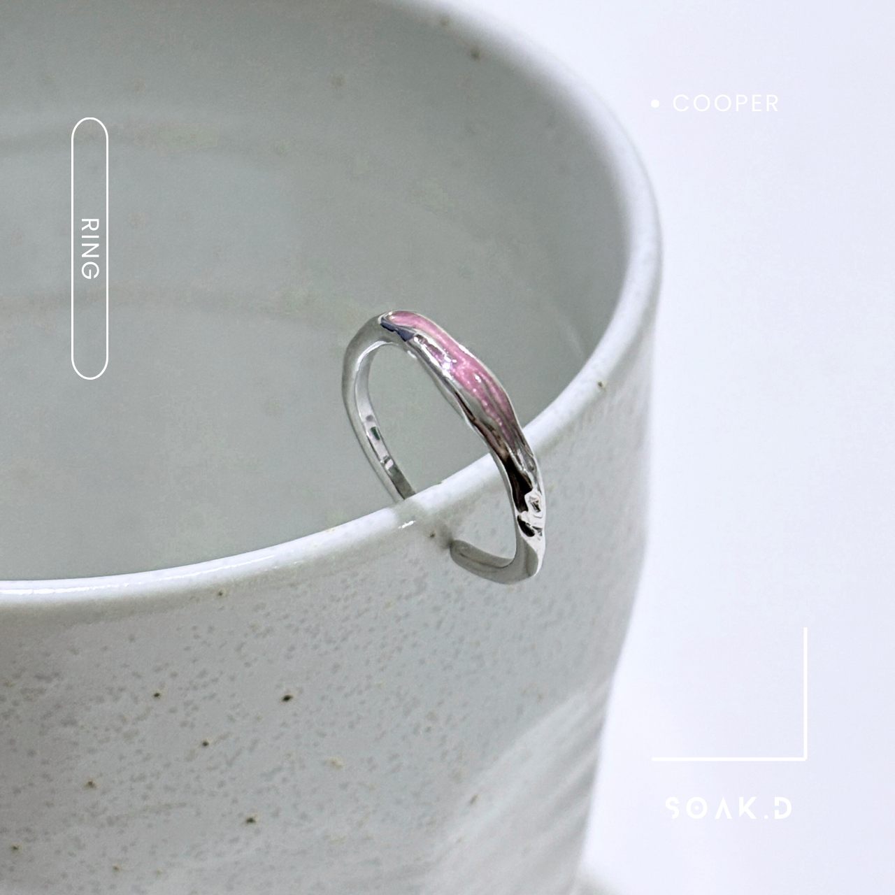 新品 ✨『𝐒𝐨𝐚𝐤.𝐃』【現貨】 森林系列 ꎺ 花息 開口戒 鍍白金