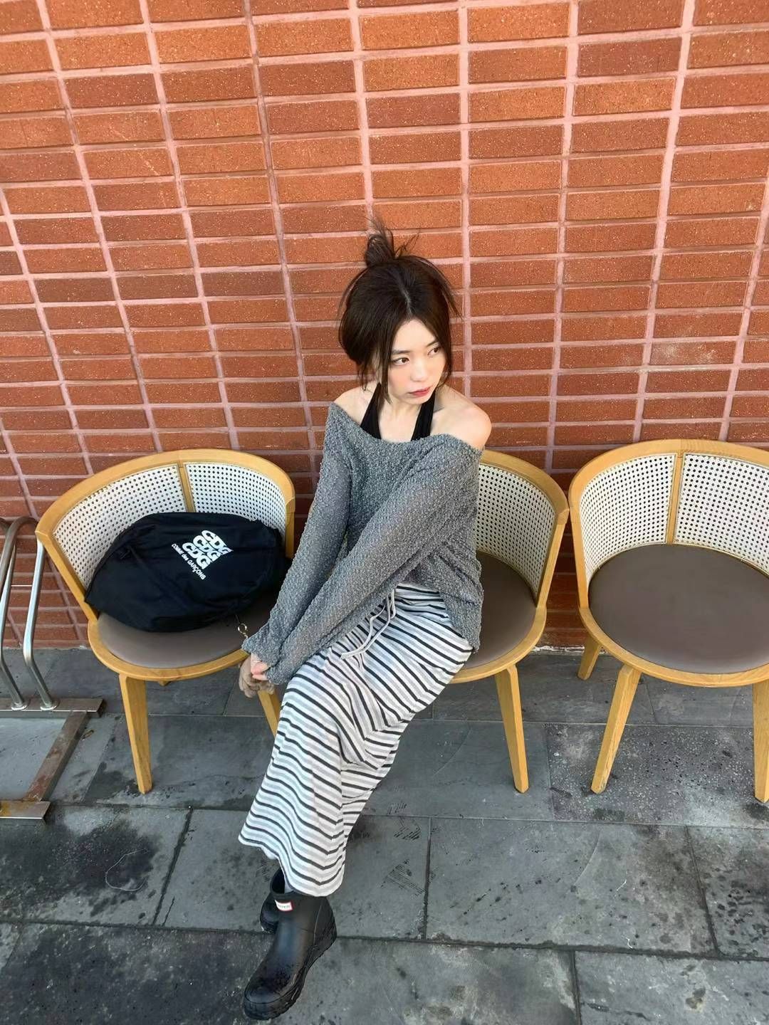 現貨+預購ෆ🏷ʏᴜɴᴀ’s ·正韓代購🇰🇷韓系顆粒感針織長袖上衣 4colors