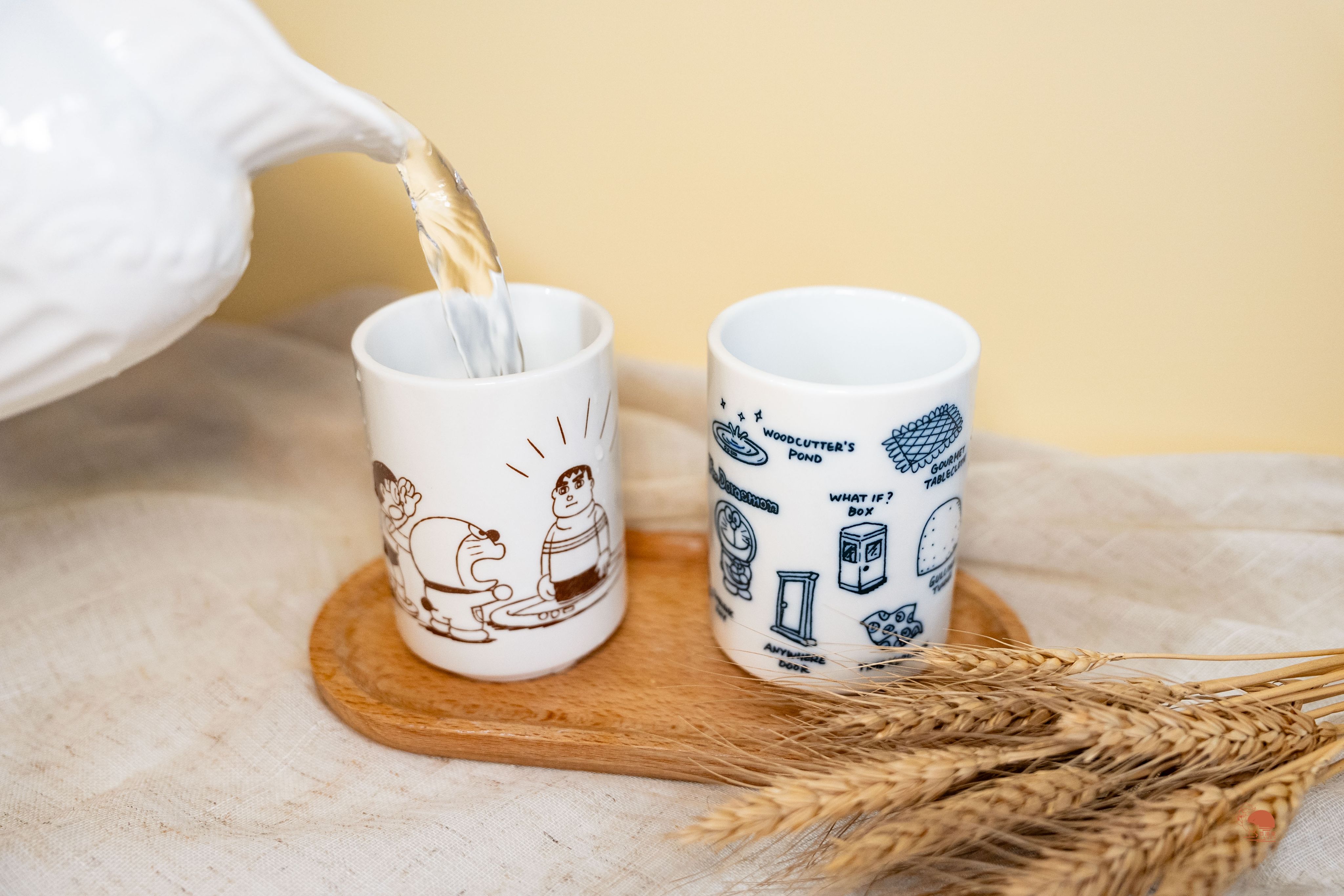 現貨｜日本製 DORAEMON 哆啦A夢 大雄 胖虎 縮小燈 任意門 和風茶杯