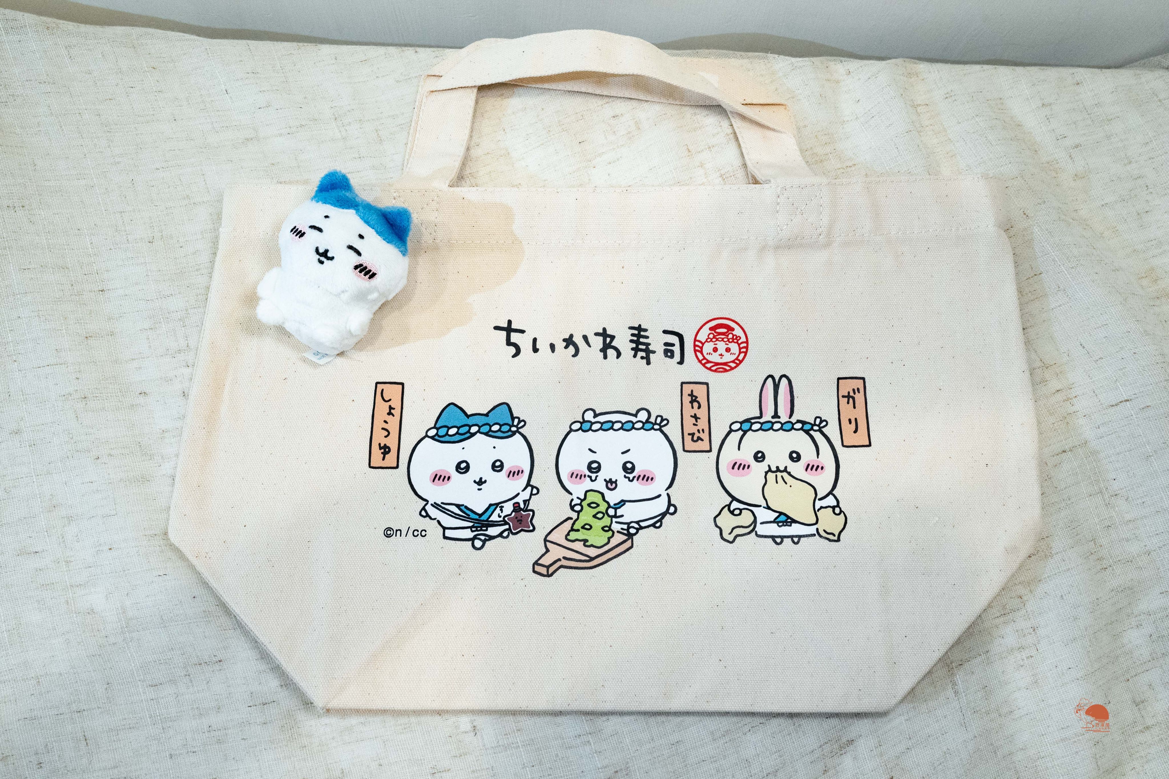 現貨｜日本限定  Chiikawa吉伊卡哇 手提帆布提袋｜千川壽司限定款
