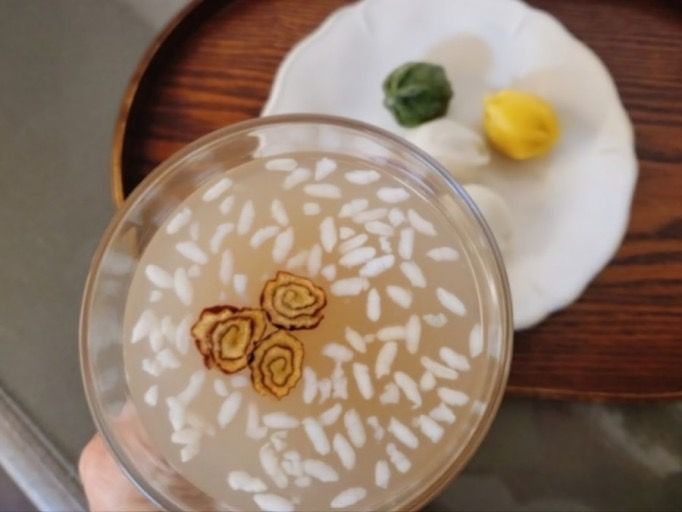 甜米露 韓國西給 傳統飲品 麥芽米湯 麥芽米汁 甜米汁 南瓜甜米路 韓國汗蒸幕 一秒飛韓國