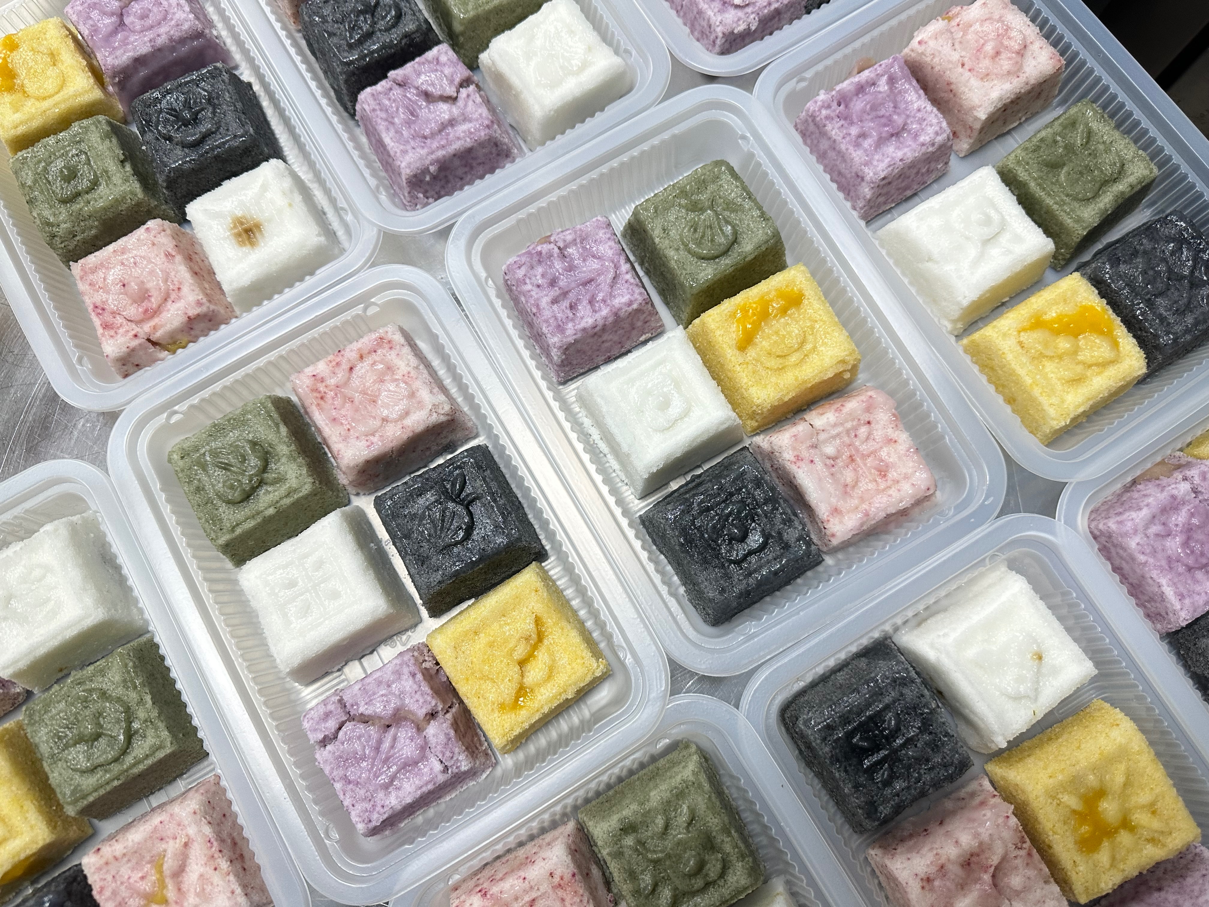 中式糕點 六彩糕 五彩糕 茯苓糕 茶糕 米糕 方糕 蒸糕 狀元糕 茶糕 芡實糕