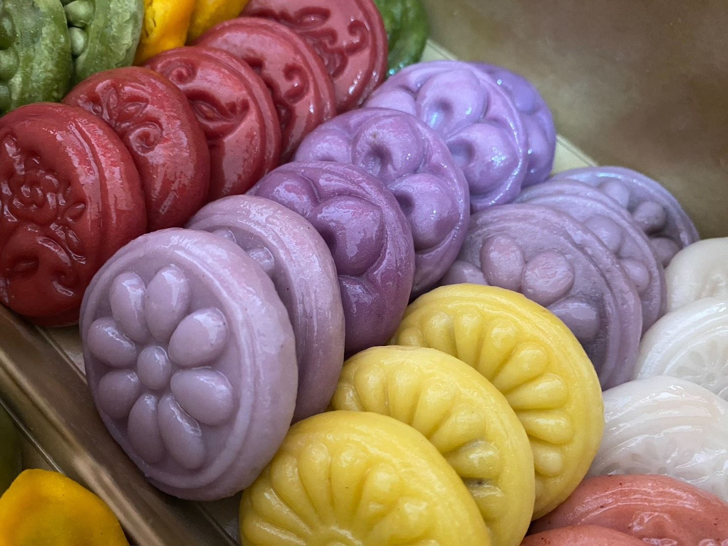 宮廷花年糕 韓國傳統年糕 米年糕 韓國糕點 米糖漿 花煎餅 不包餡年糕