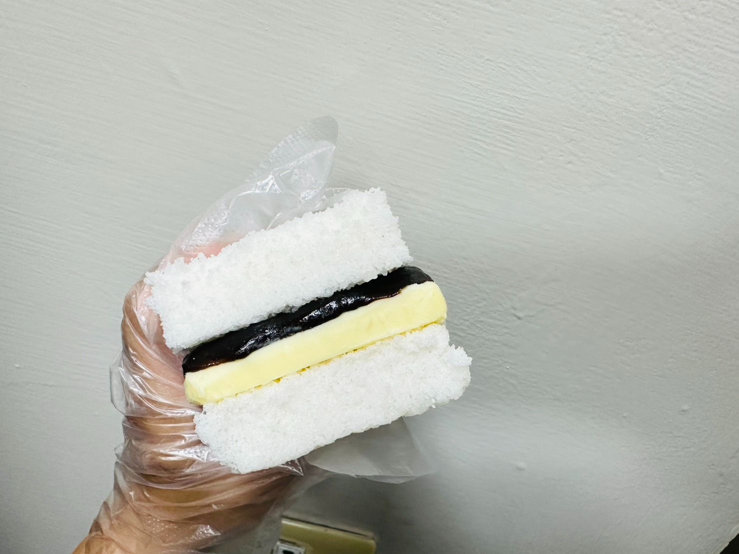 奶油紅豆白雪蒸糕 紅豆奶油버터 팥 백설기 琥珀年糕 白雪年糕 韓國咖啡廳앙버터 백설기