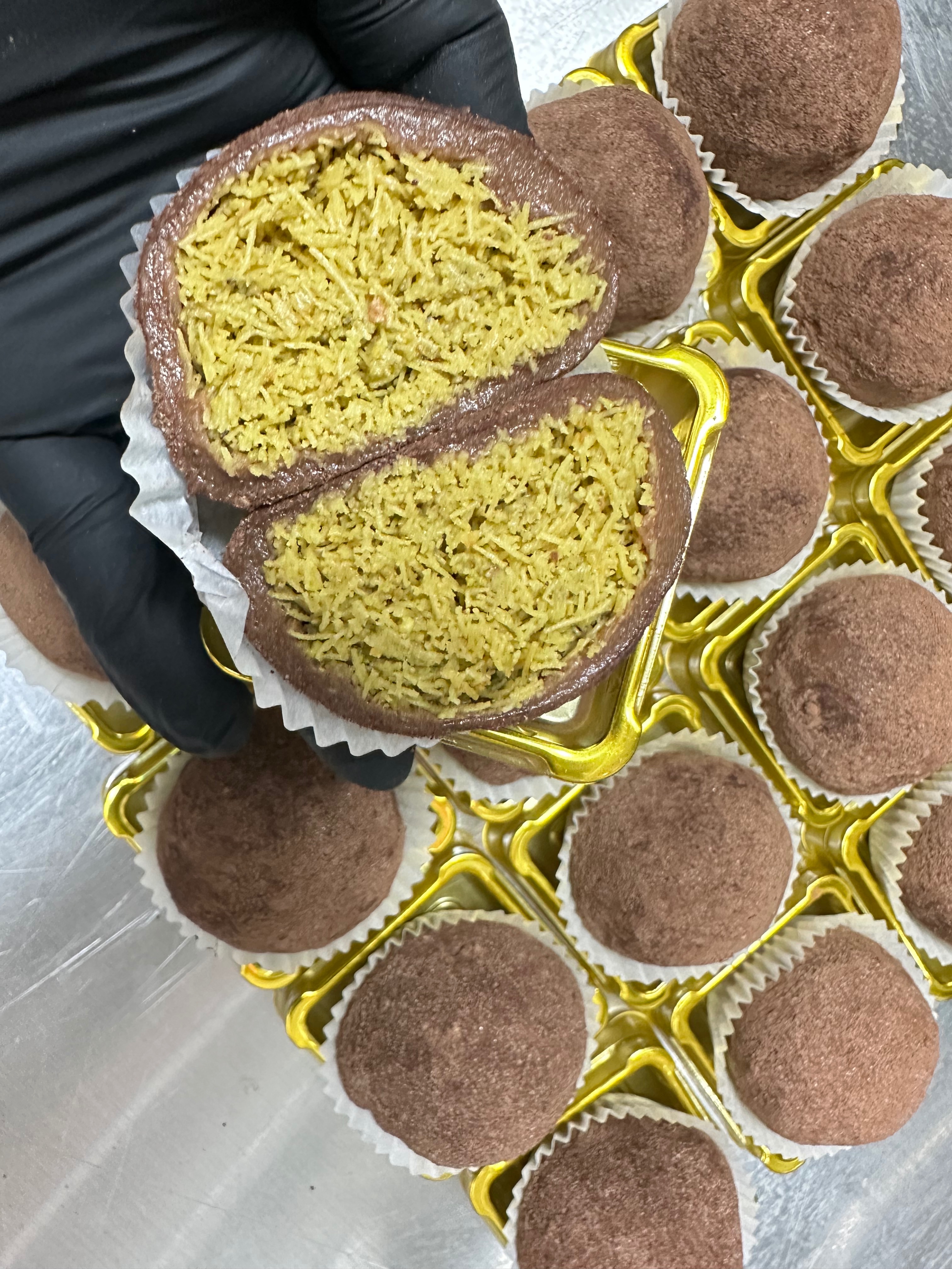 杜拜巧克力開心果 두쫀쿠 韓國杜拜巧克力 開心果 開心果巧克力 酥脆口感 開心果醬