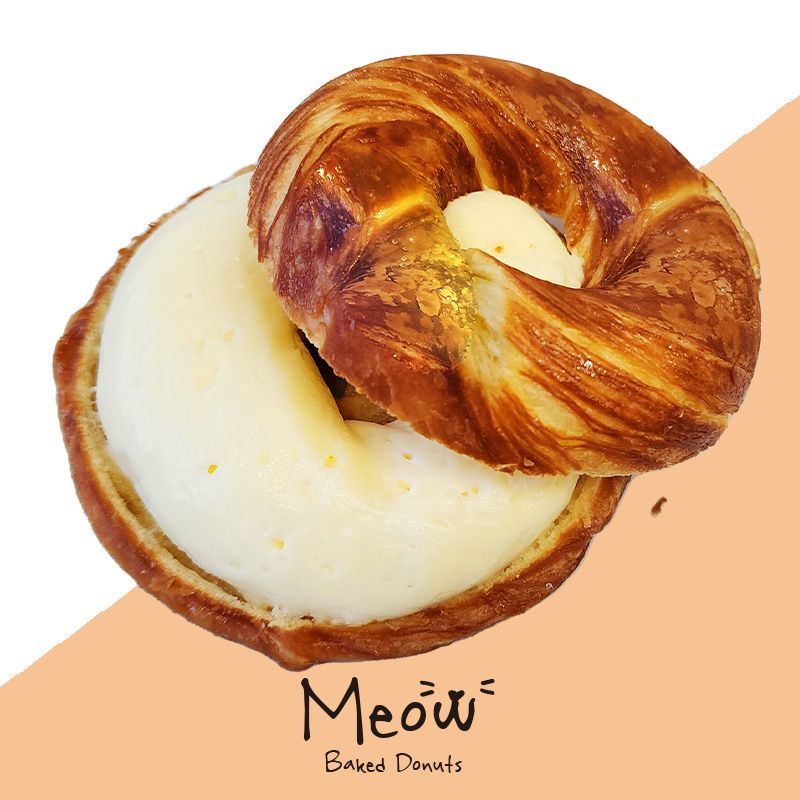 !!!NEW!!!【MEOW】喵圈圈烤甜甜圈-卡士達甜甜圈 丹麥甜甜圈