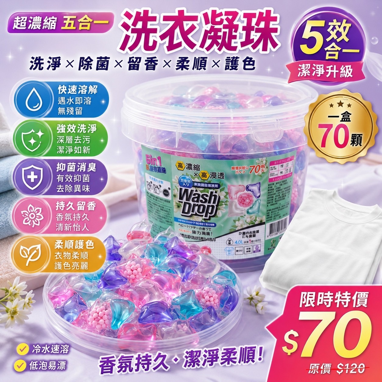 五合一洗衣凝珠