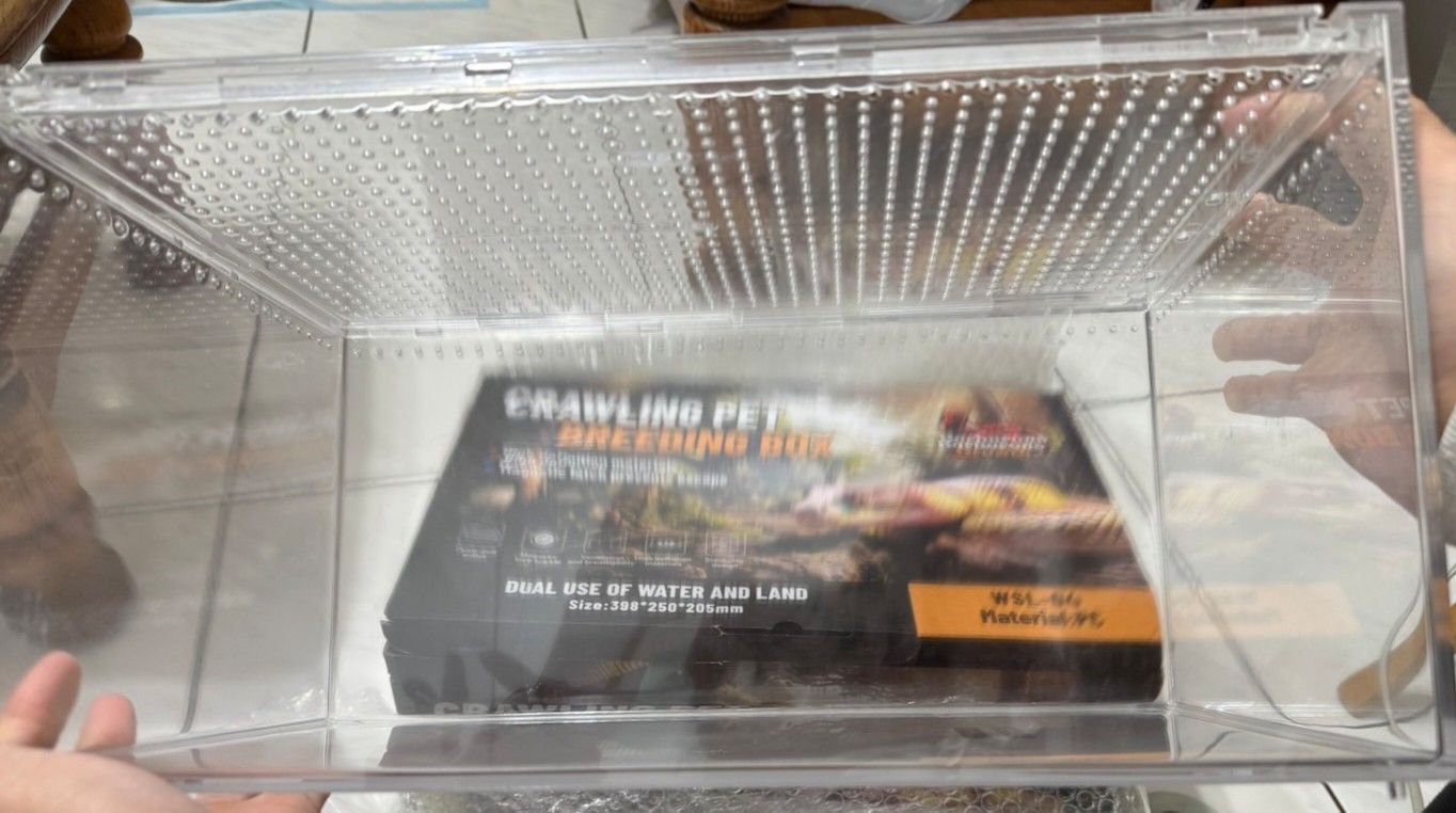 爬蟲飼養箱 磁吸滑蓋式  全新未使用 40*25*20 NG福利品（可正常使用