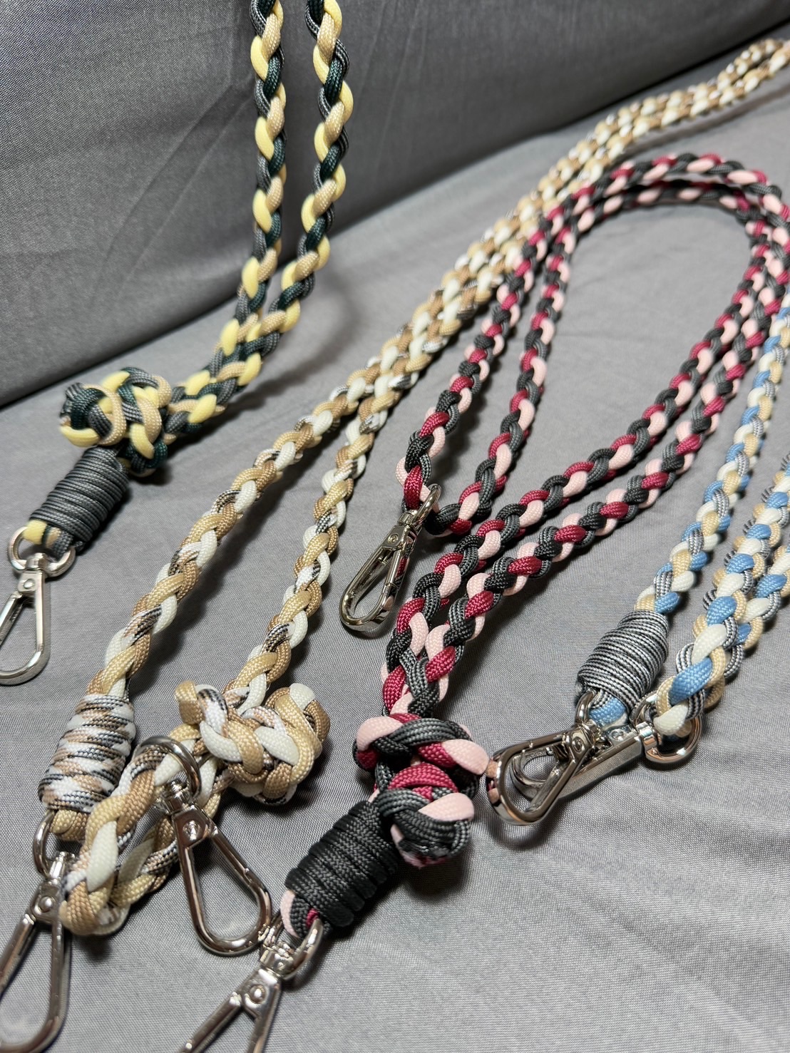RainbowParachute手作［附墊片*1］│手機背繩│背帶│掛繩│背包背帶│單結│360度旋轉扣│可伸縮調整