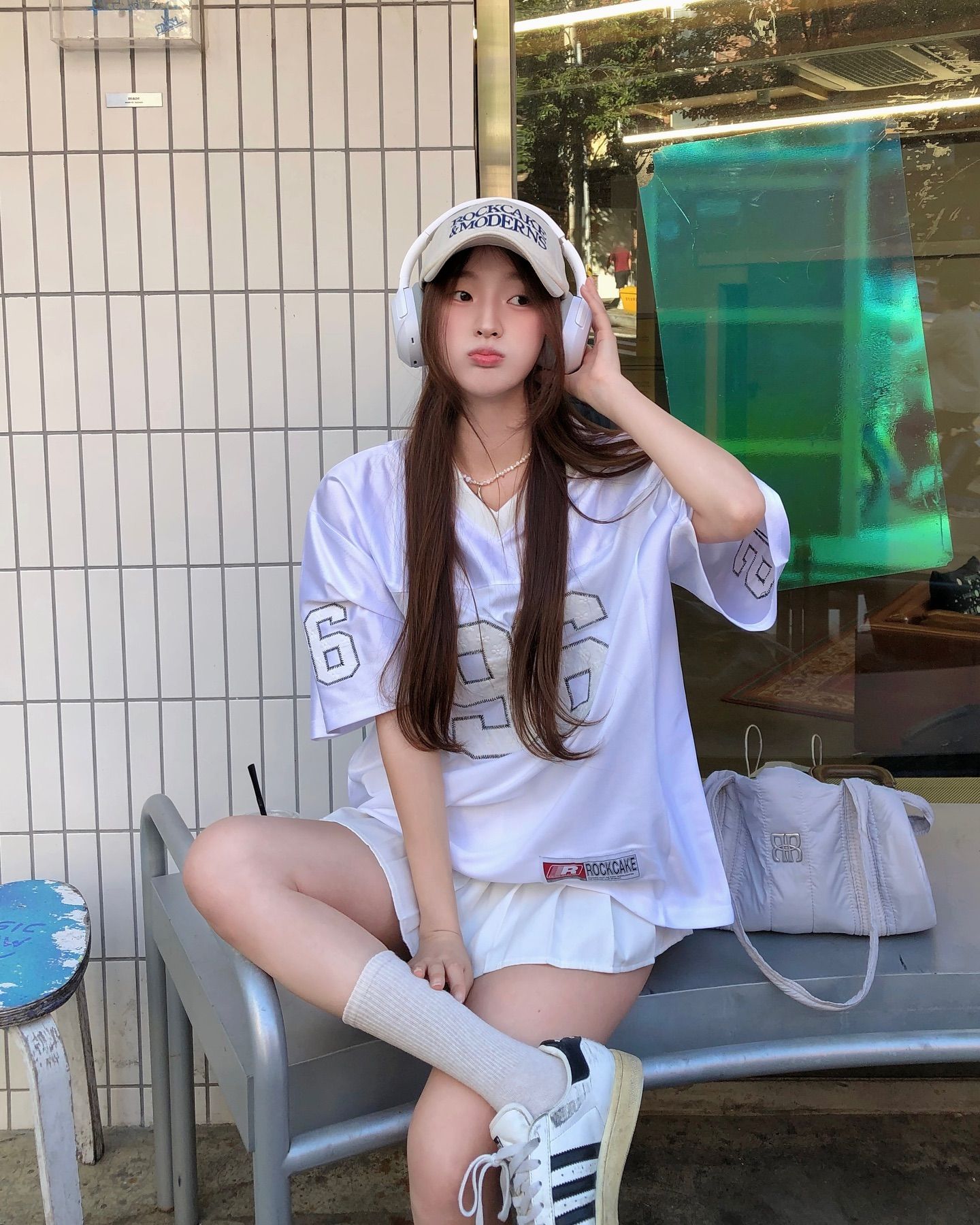 Rockcake Karina同款 Collar Rugby Tee