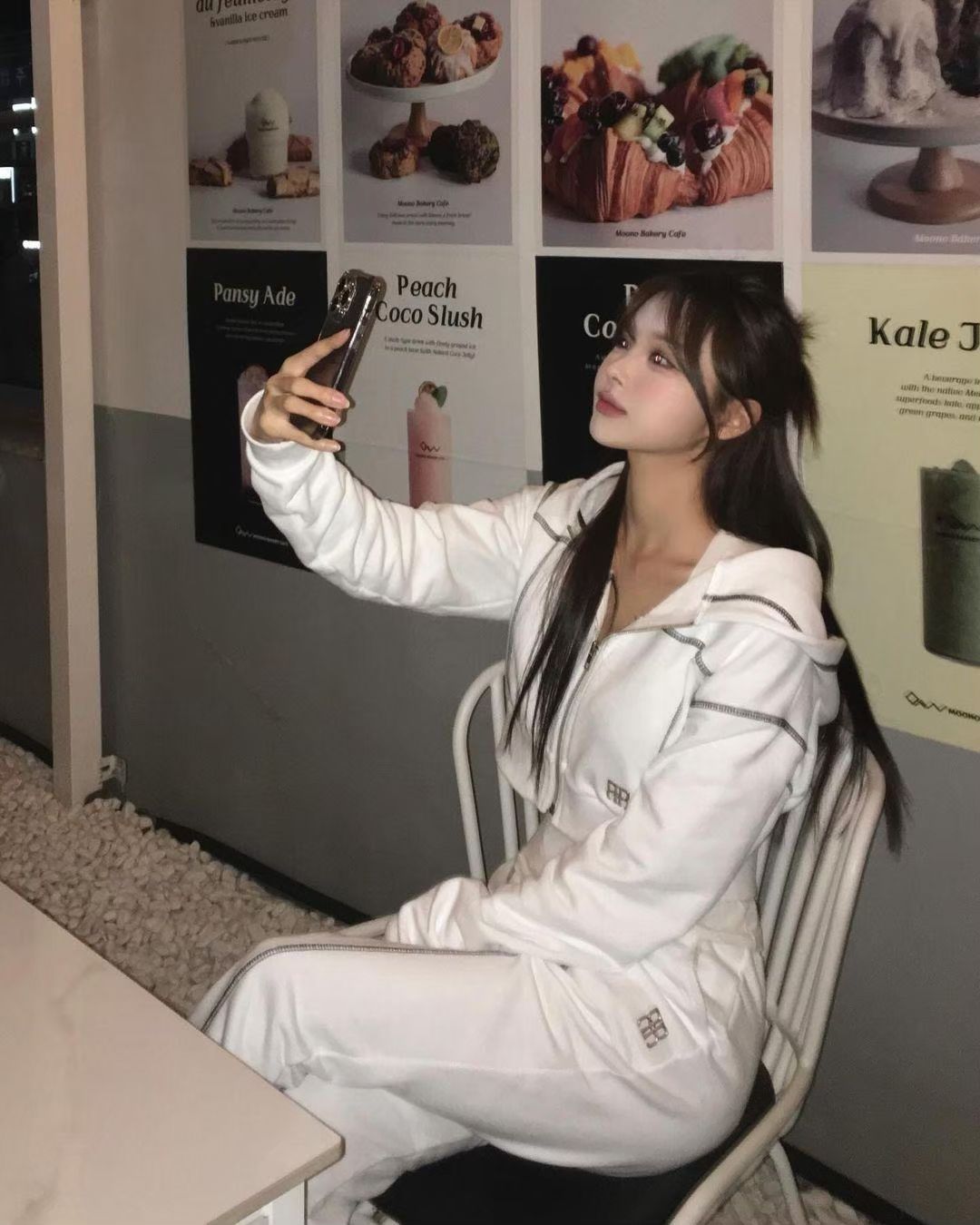 Rockcake Square Logo Crop Hoodie ZipUp