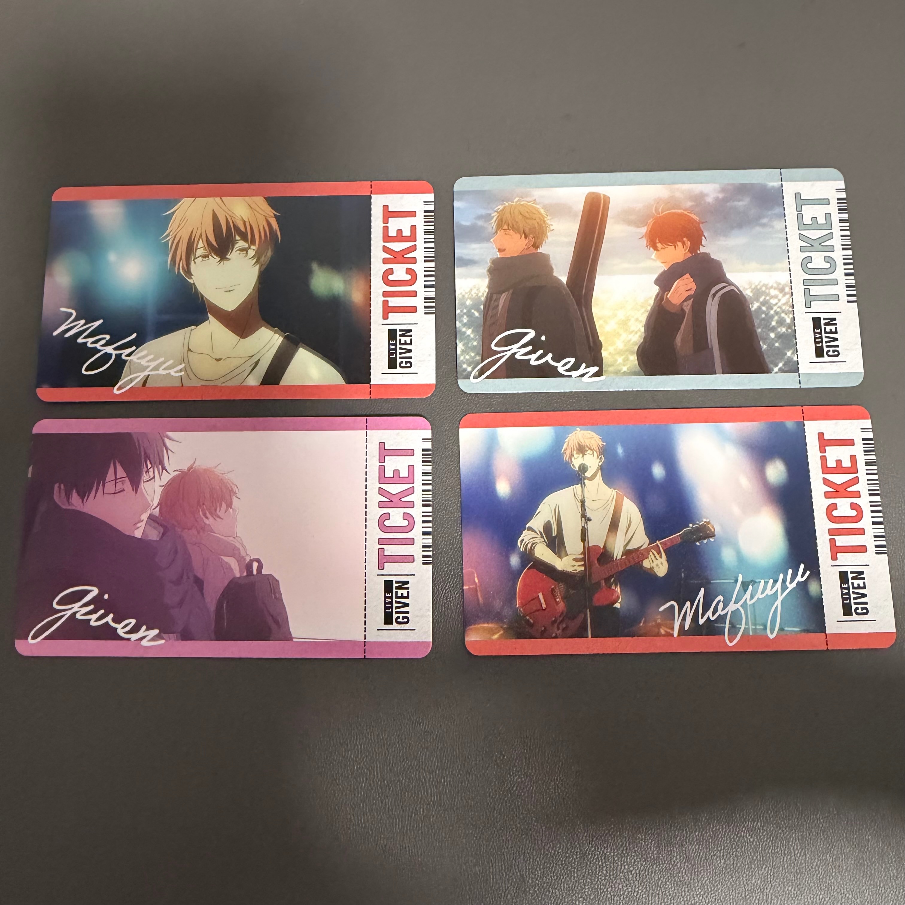 票券風小卡確認款四張