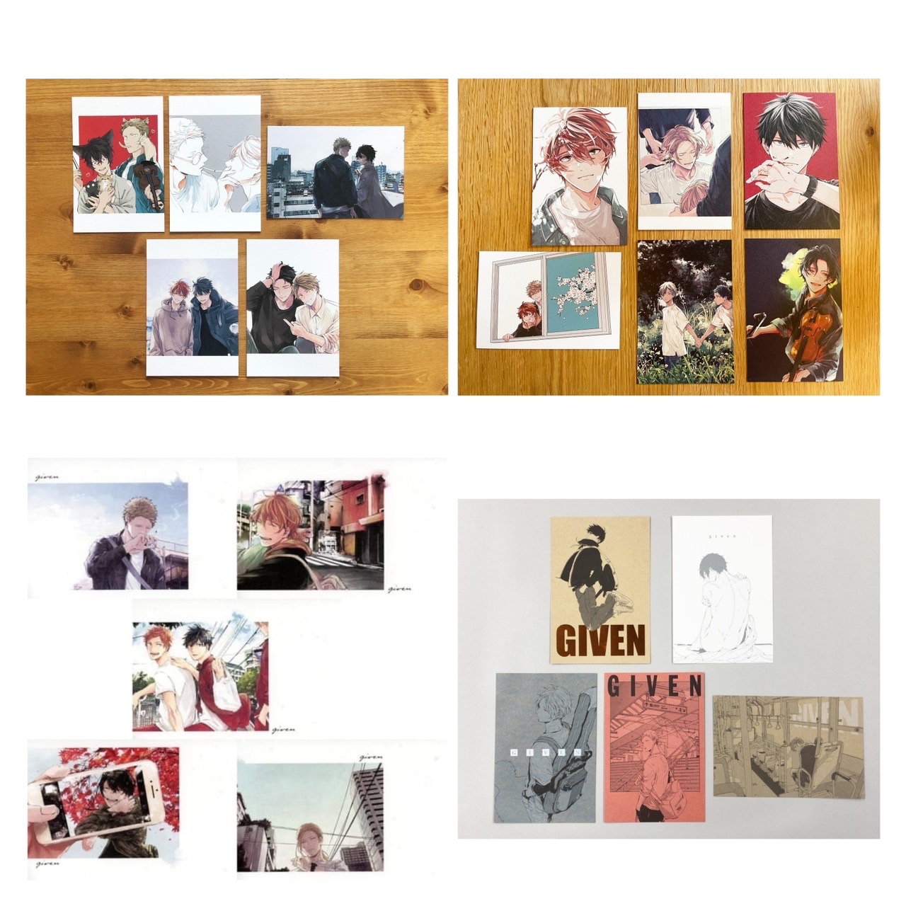 GIVEN 原畫明信片組