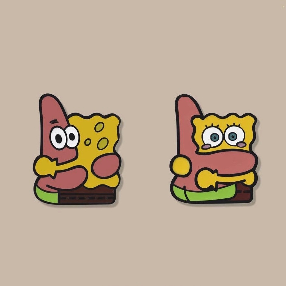 抱抱海綿寶寶＆派大星 別針🧷超可愛