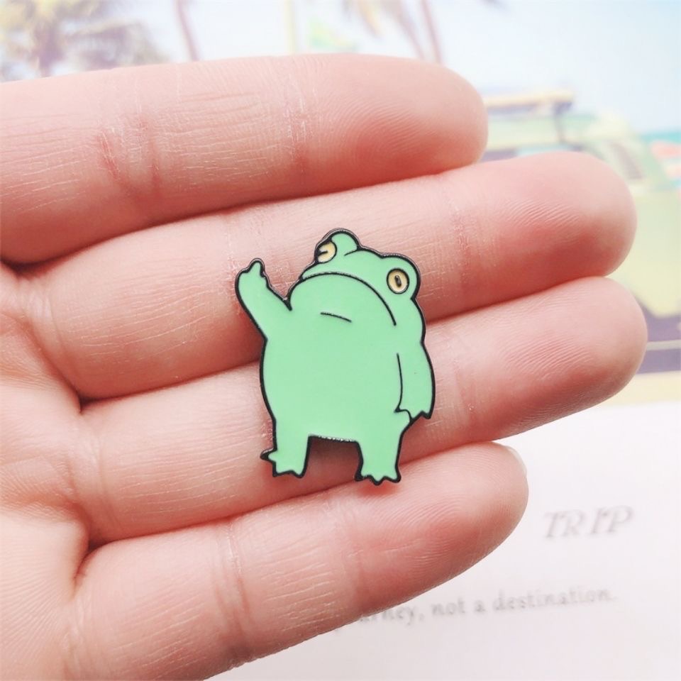 演我平常精神狀態🐸青蛙別針